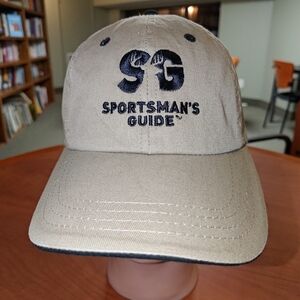 The Sportsman's Guide Embroidered Beige Hunting Strapback Hat Cap